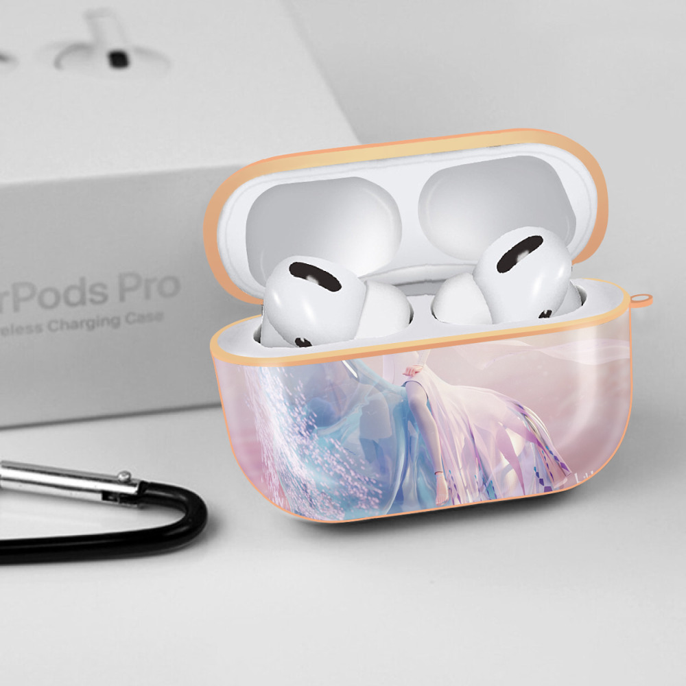 アナと雪の女王 アンナ エルサ Frozen Anna Elsa 【AirPods Pro用】ハードシェル保護ケース｜耐衝撃・防指紋・カラビナ付き商品仕様