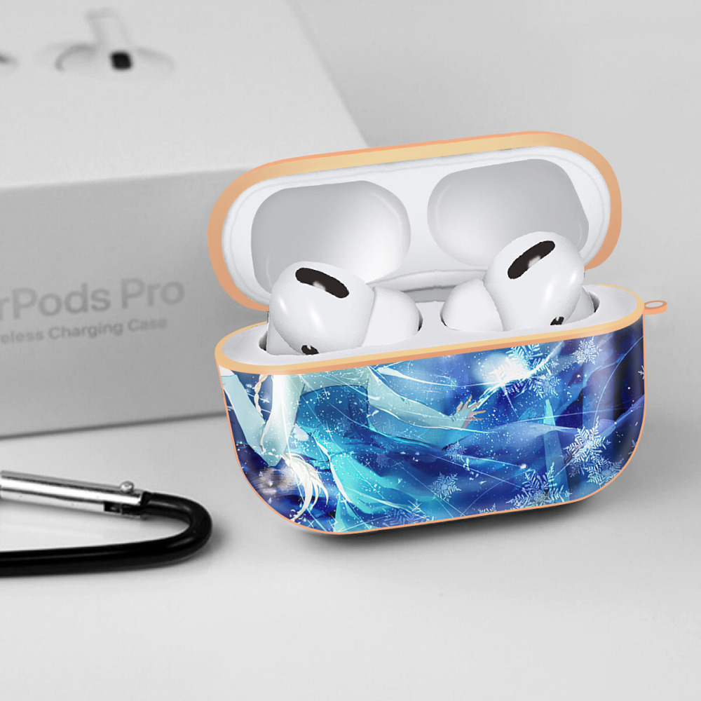 アナと雪の女王 アンナ エルサ Frozen Anna Elsa 【AirPods Pro用】ハードシェル保護ケース｜耐衝撃・防指紋・カラビナ付き商品仕様