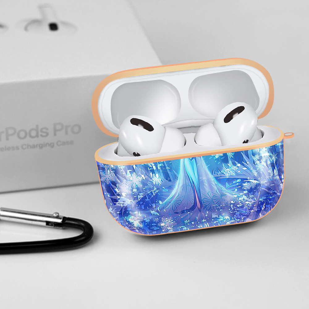 アナと雪の女王 アンナ エルサ Frozen Anna Elsa 【AirPods Pro用】ハードシェル保護ケース｜耐衝撃・防指紋・カラビナ付き商品仕様