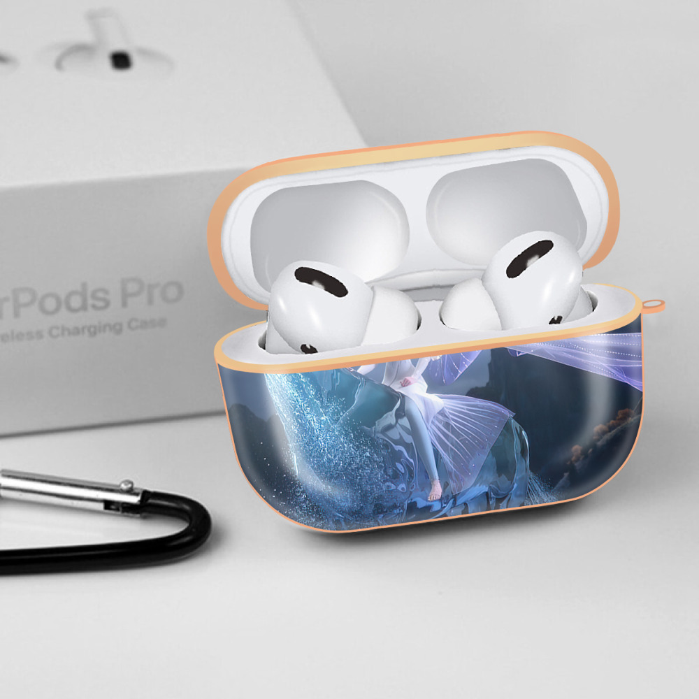 アナと雪の女王 アンナ エルサ Frozen Anna Elsa 【AirPods Pro用】ハードシェル保護ケース｜耐衝撃・防指紋・カラビナ付き商品仕様