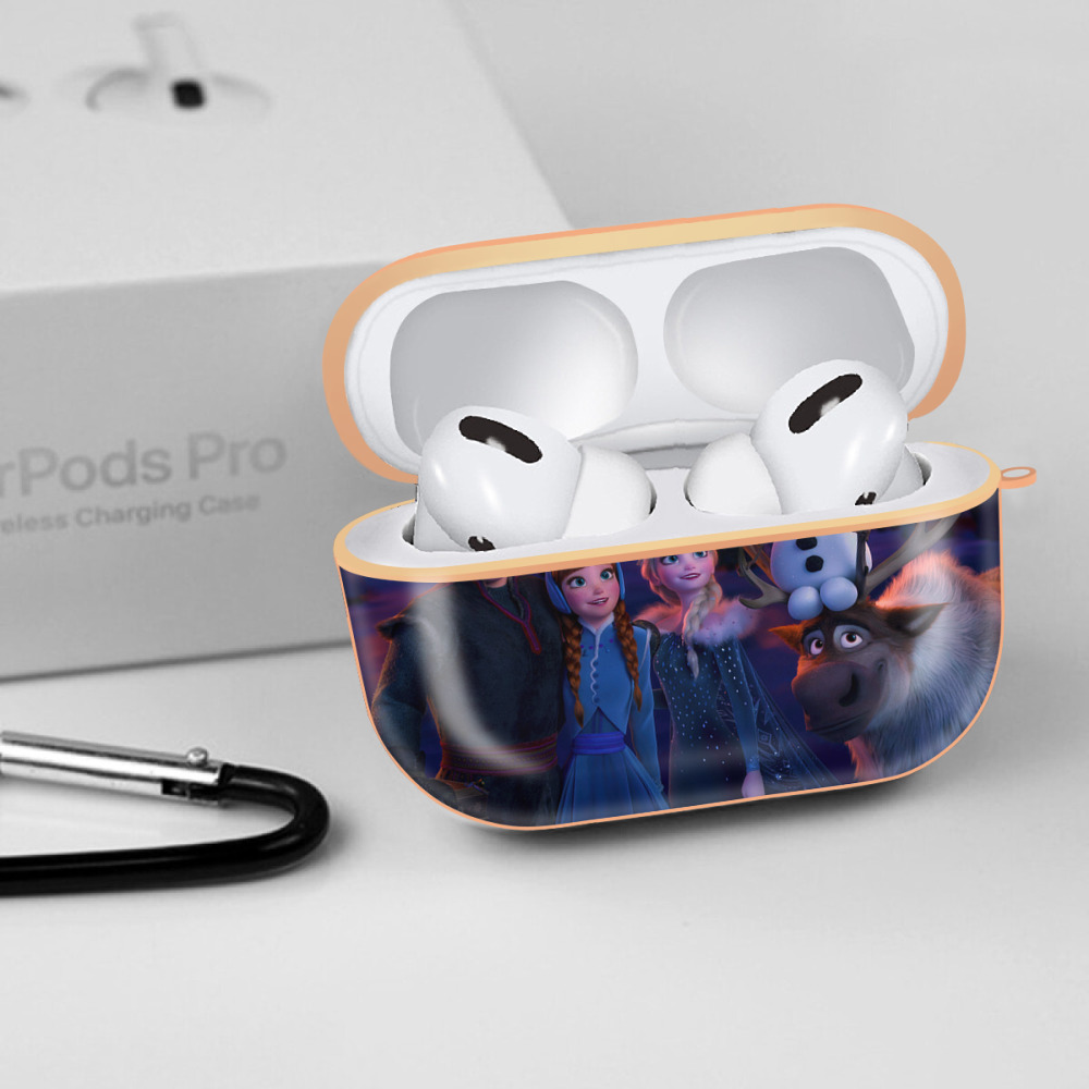 アナと雪の女王 アンナ エルサ Frozen Anna Elsa 【AirPods Pro用】ハードシェル保護ケース｜耐衝撃・防指紋・カラビナ付き商品仕様
