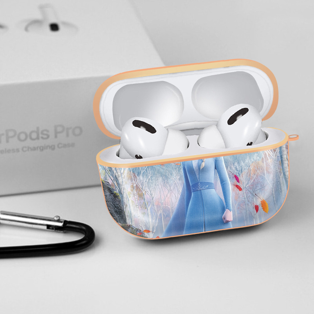アナと雪の女王 アンナ エルサ Frozen Anna Elsa 【AirPods Pro用】ハードシェル保護ケース｜耐衝撃・防指紋・カラビナ付き商品仕様