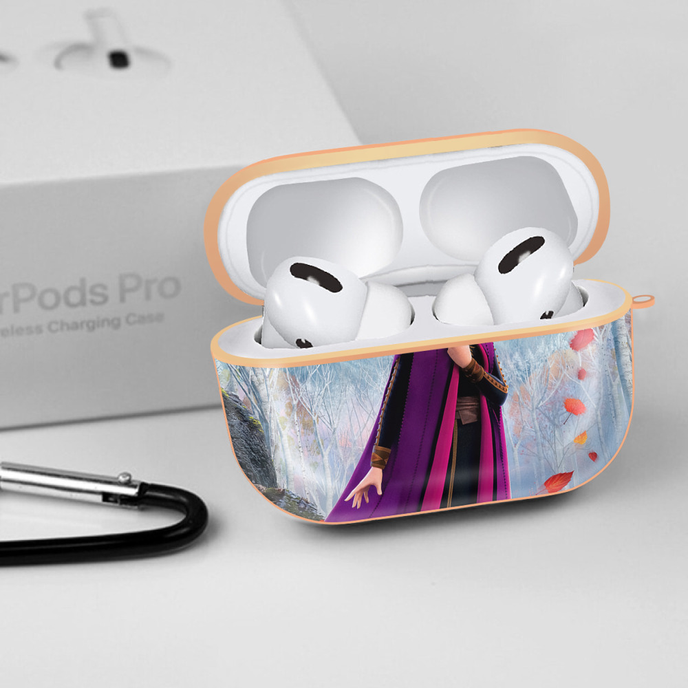 アナと雪の女王 アンナ エルサ Frozen Anna Elsa 【AirPods Pro用】ハードシェル保護ケース｜耐衝撃・防指紋・カラビナ付き商品仕様