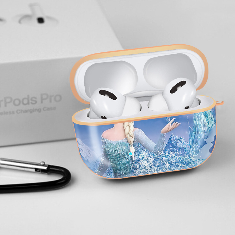 アナと雪の女王 アンナ エルサ Frozen Anna Elsa 【AirPods Pro用】ハードシェル保護ケース｜耐衝撃・防指紋・カラビナ付き商品仕様