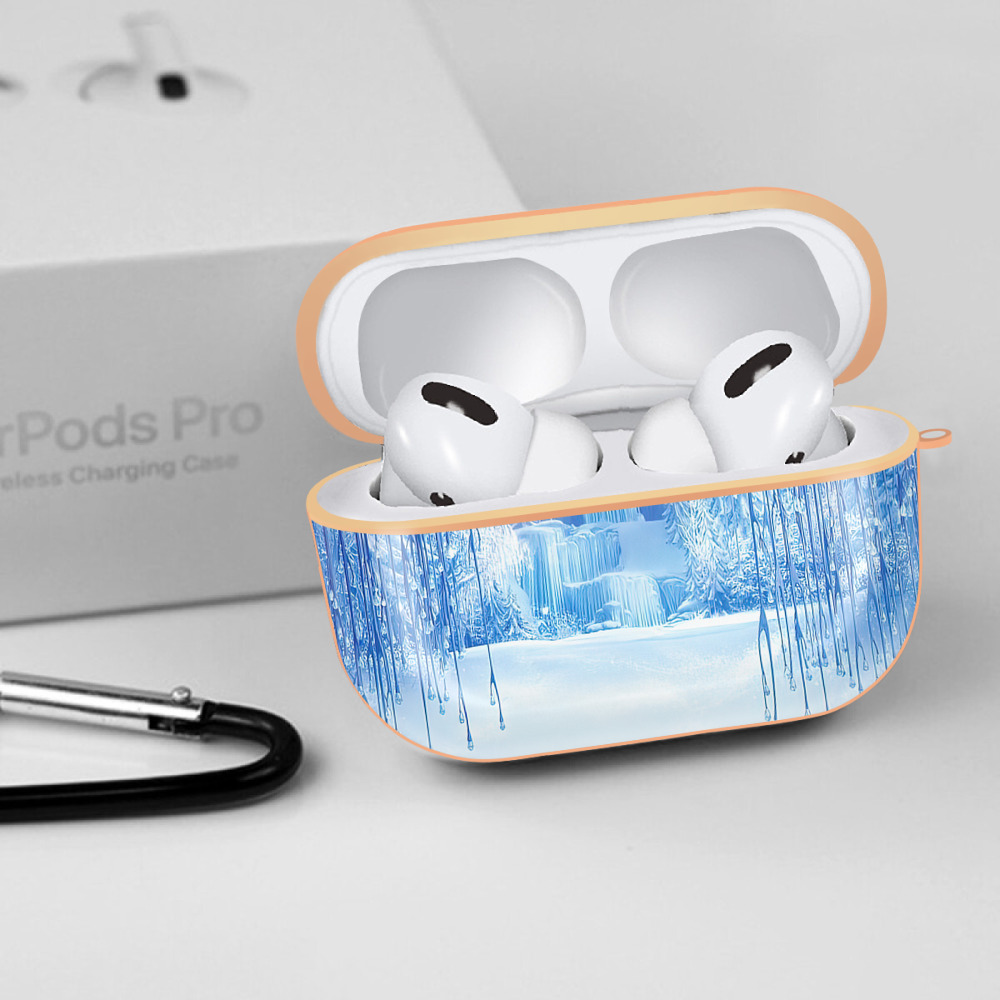 アナと雪の女王 アンナ エルサ Frozen Anna Elsa 【AirPods Pro用】ハードシェル保護ケース｜耐衝撃・防指紋・カラビナ付き商品仕様
