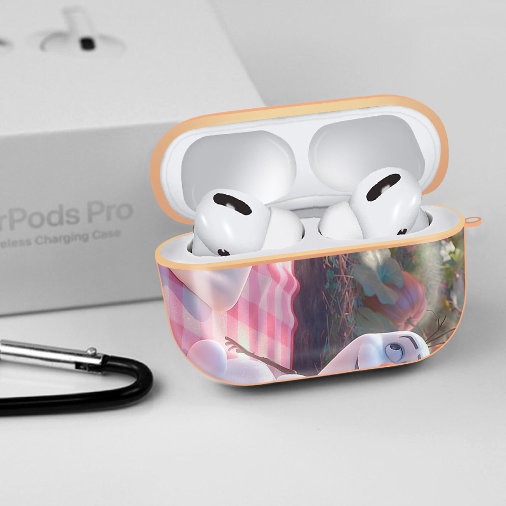 アナと雪の女王 アンナ エルサ Frozen Anna Elsa 【AirPods Pro用】ハードシェル保護ケース｜耐衝撃・防指紋・カラビナ付き商品仕様