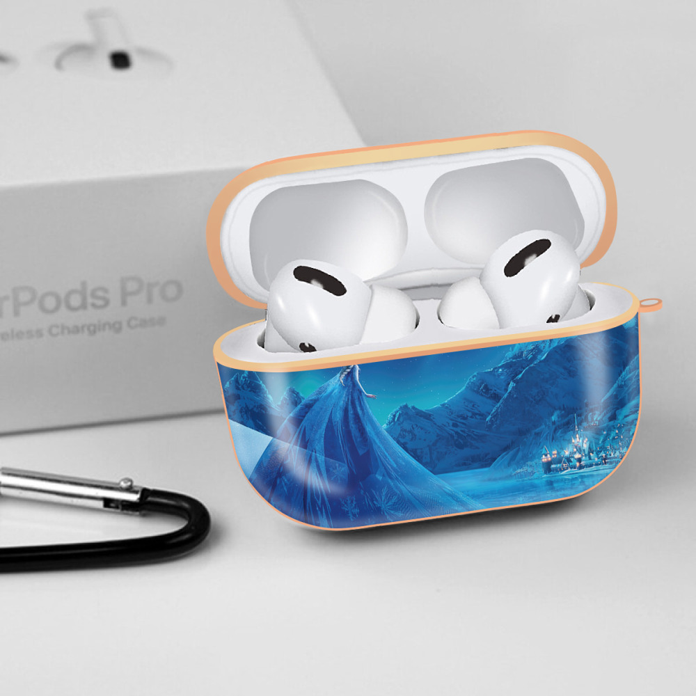 アナと雪の女王 アンナ エルサ Frozen Anna Elsa 【AirPods Pro用】ハードシェル保護ケース｜耐衝撃・防指紋・カラビナ付き商品仕様
