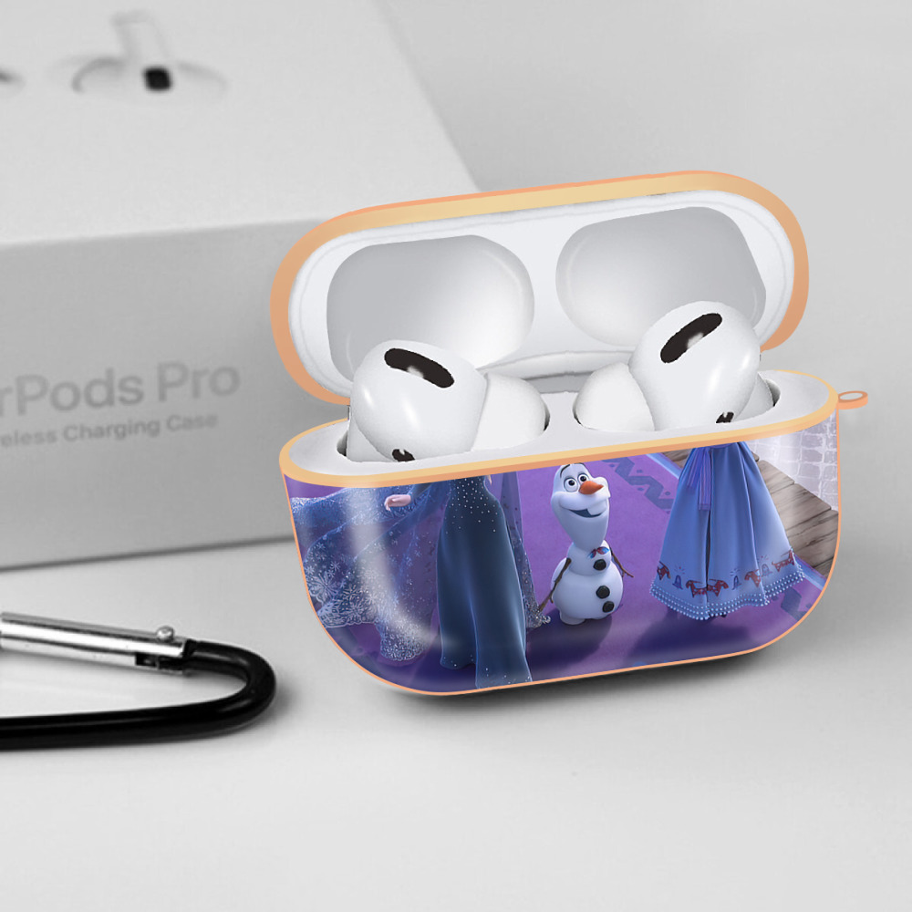 アナと雪の女王 アンナ エルサ Frozen Anna Elsa 【AirPods Pro用】ハードシェル保護ケース｜耐衝撃・防指紋・カラビナ付き商品仕様