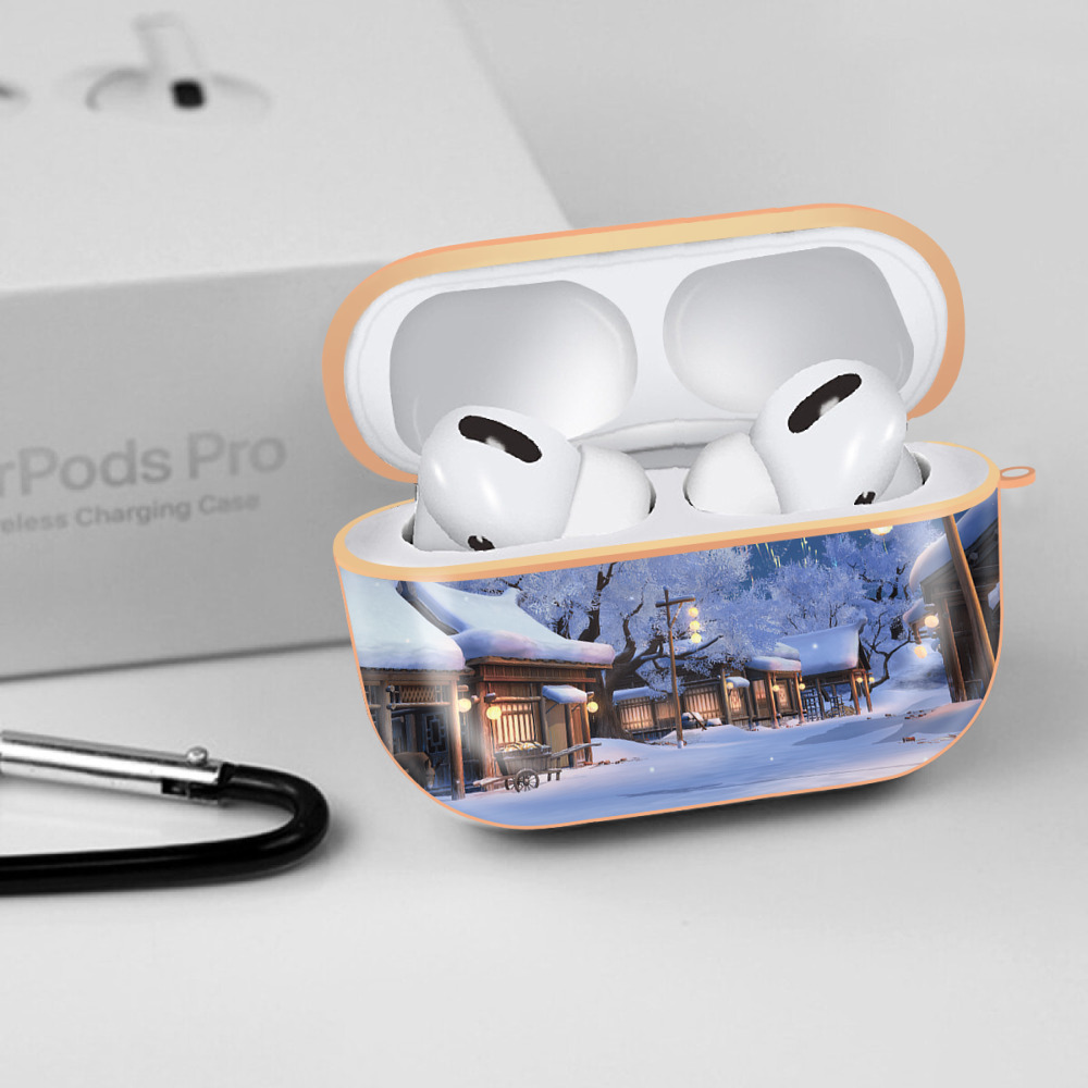 アナと雪の女王 アンナ エルサ Frozen Anna Elsa 【AirPods Pro用】ハードシェル保護ケース｜耐衝撃・防指紋・カラビナ付き商品仕様