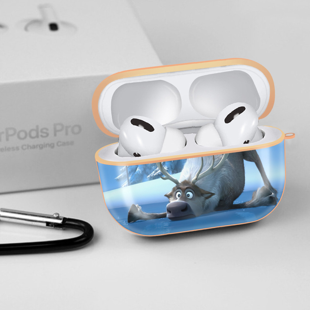 アナと雪の女王 アンナ エルサ Frozen Anna Elsa 【AirPods Pro用】ハードシェル保護ケース｜耐衝撃・防指紋・カラビナ付き商品仕様