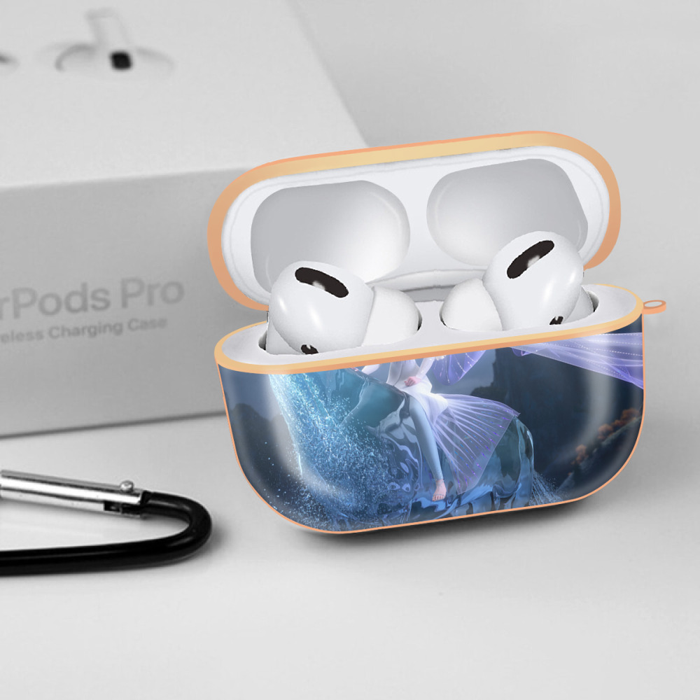 アナと雪の女王 アンナ エルサ Frozen Anna Elsa 【AirPods Pro用】ハードシェル保護ケース｜耐衝撃・防指紋・カラビナ付き商品仕様