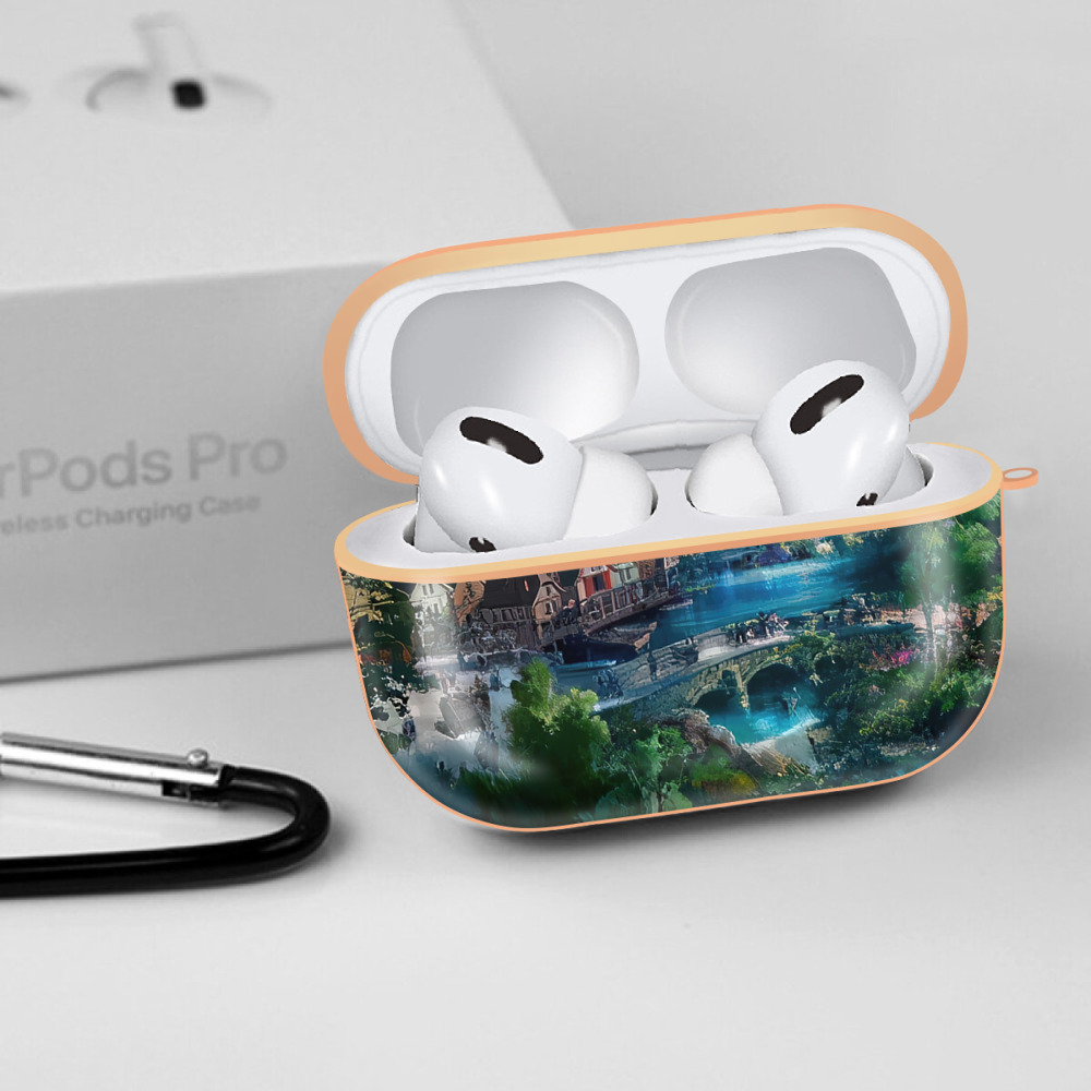 アナと雪の女王 アンナ エルサ Frozen Anna Elsa 【AirPods Pro用】ハードシェル保護ケース｜耐衝撃・防指紋・カラビナ付き商品仕様