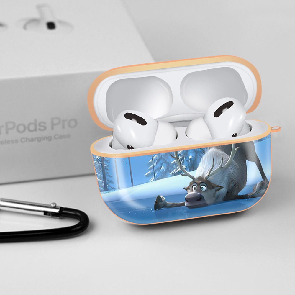 アナと雪の女王 アンナ エルサ Frozen Anna Elsa 【AirPods Pro用】ハードシェル保護ケース｜耐衝撃・防指紋・カラビナ付き商品仕様