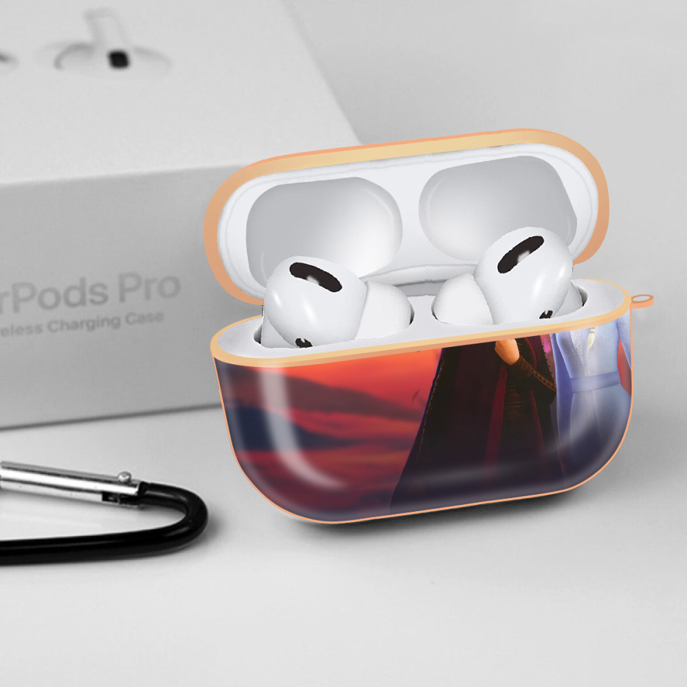 アナと雪の女王 アンナ エルサ Frozen Anna Elsa 【AirPods Pro用】ハードシェル保護ケース｜耐衝撃・防指紋・カラビナ付き商品仕様