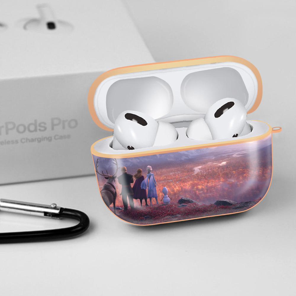 アナと雪の女王 アンナ エルサ Frozen Anna Elsa 【AirPods Pro用】ハードシェル保護ケース｜耐衝撃・防指紋・カラビナ付き商品仕様