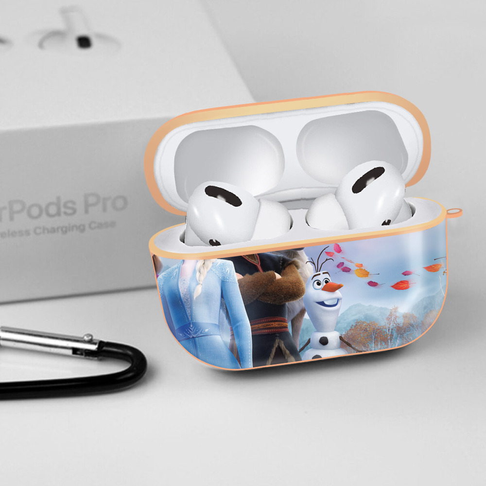 アナと雪の女王 アンナ エルサ Frozen Anna Elsa 【AirPods Pro用】ハードシェル保護ケース｜耐衝撃・防指紋・カラビナ付き商品仕様