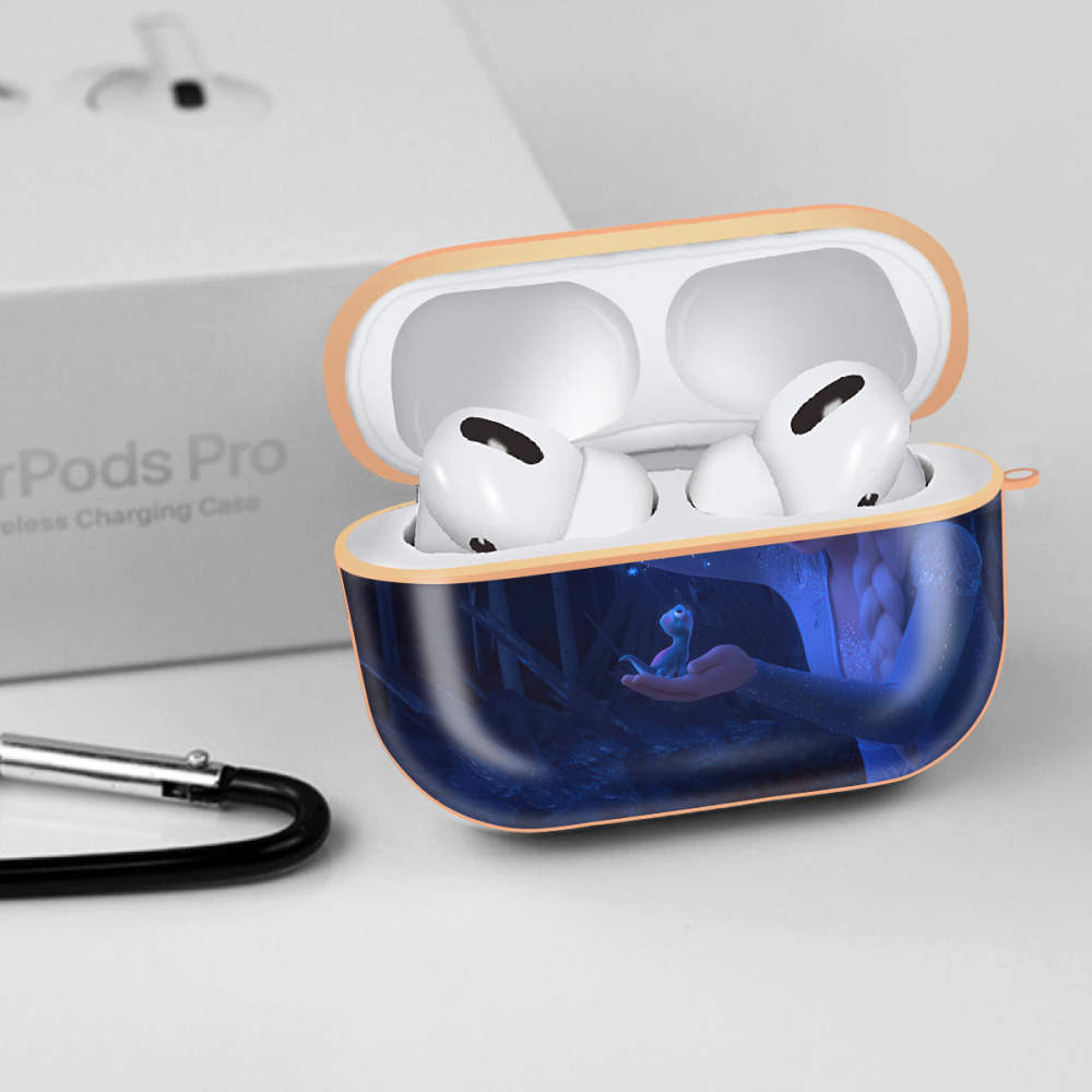 アナと雪の女王 アンナ エルサ Frozen Anna Elsa 【AirPods Pro用】ハードシェル保護ケース｜耐衝撃・防指紋・カラビナ付き商品仕様