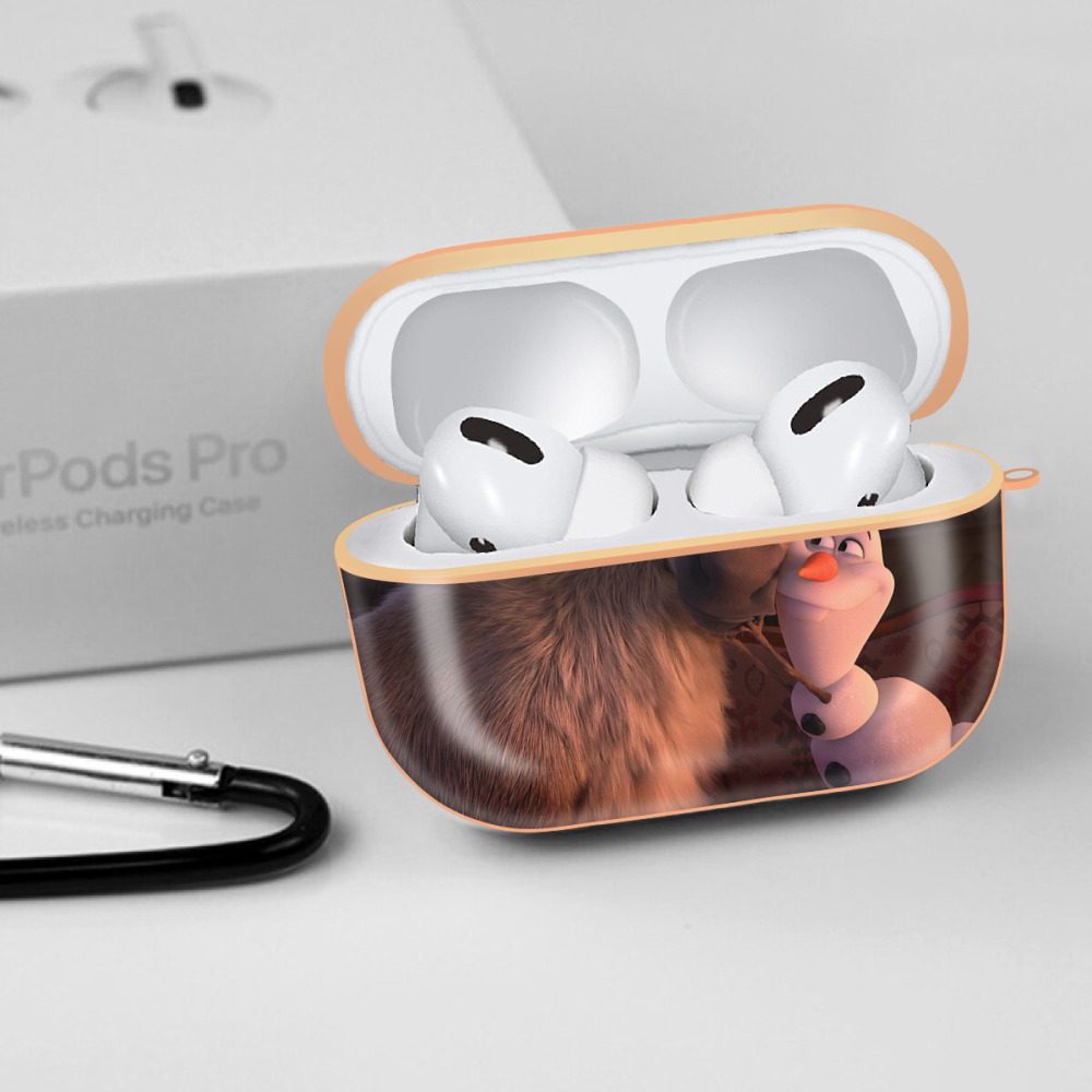 アナと雪の女王 アンナ エルサ Frozen Anna Elsa 【AirPods Pro用】ハードシェル保護ケース｜耐衝撃・防指紋・カラビナ付き商品仕様