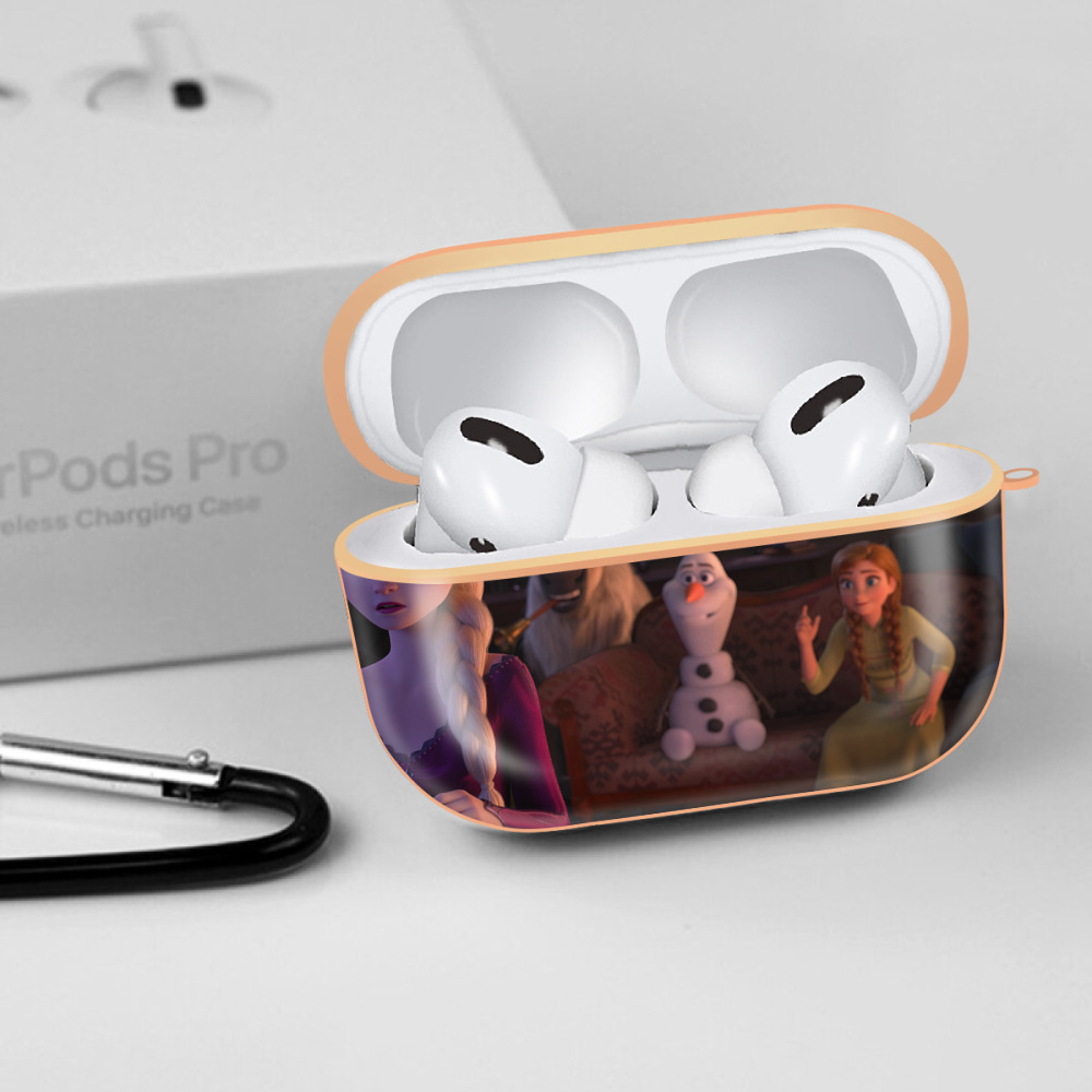 アナと雪の女王 アンナ エルサ Frozen Anna Elsa 【AirPods Pro用】ハードシェル保護ケース｜耐衝撃・防指紋・カラビナ付き商品仕様