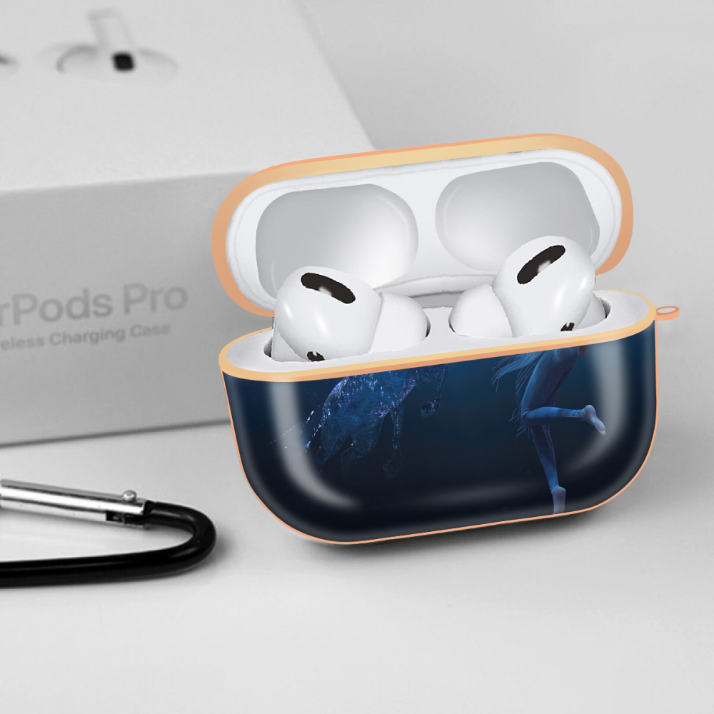 アナと雪の女王 アンナ エルサ Frozen Anna Elsa 【AirPods Pro用】ハードシェル保護ケース｜耐衝撃・防指紋・カラビナ付き商品仕様