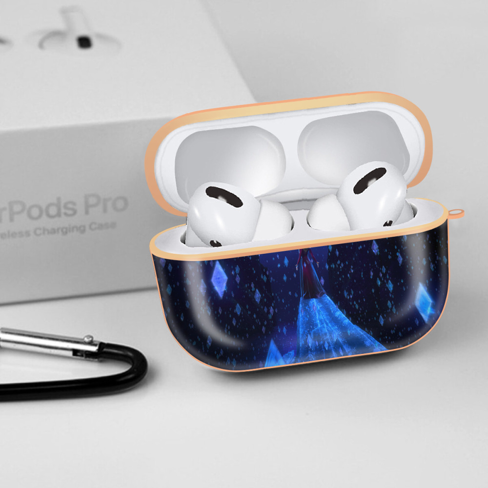 アナと雪の女王 アンナ エルサ Frozen Anna Elsa 【AirPods Pro用】ハードシェル保護ケース｜耐衝撃・防指紋・カラビナ付き商品仕様