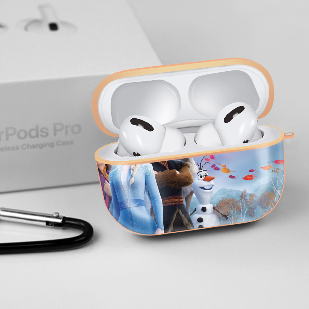 アナと雪の女王 アンナ エルサ Frozen Anna Elsa 【AirPods Pro用】ハードシェル保護ケース｜耐衝撃・防指紋・カラビナ付き商品仕様