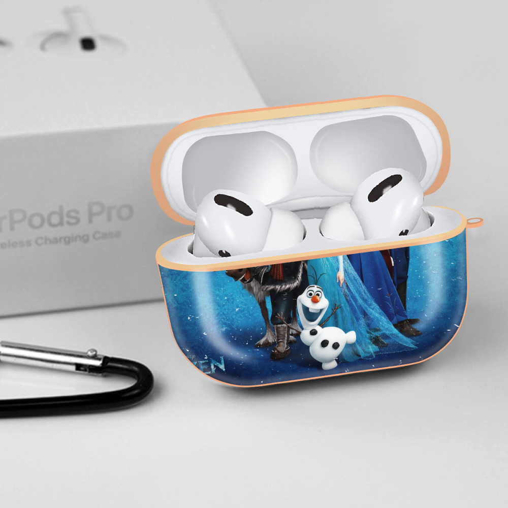 アナと雪の女王 アンナ エルサ Frozen Anna Elsa 【AirPods Pro用】ハードシェル保護ケース｜耐衝撃・防指紋・カラビナ付き商品仕様