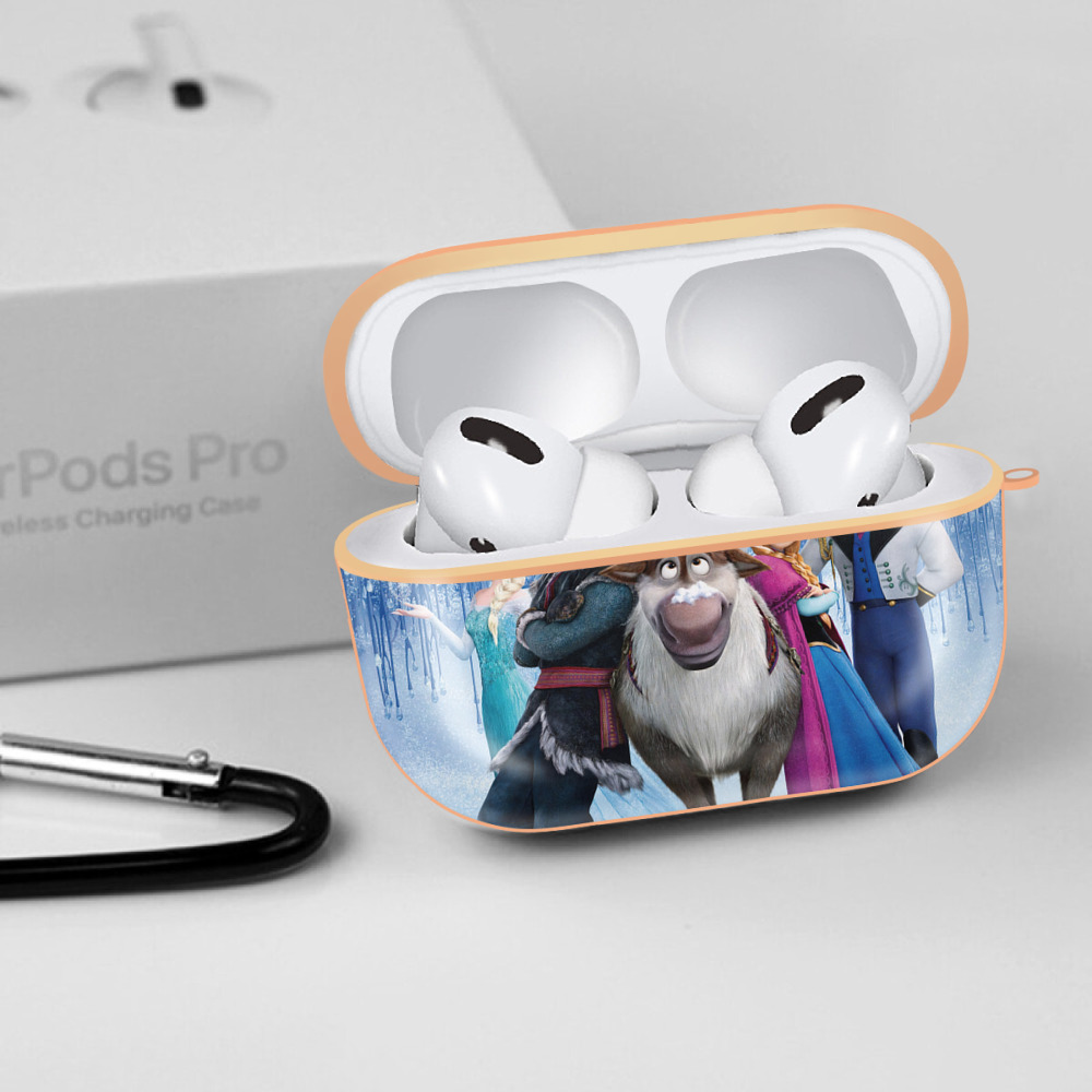 アナと雪の女王 アンナ エルサ Frozen Anna Elsa 【AirPods Pro用】ハードシェル保護ケース｜耐衝撃・防指紋・カラビナ付き商品仕様