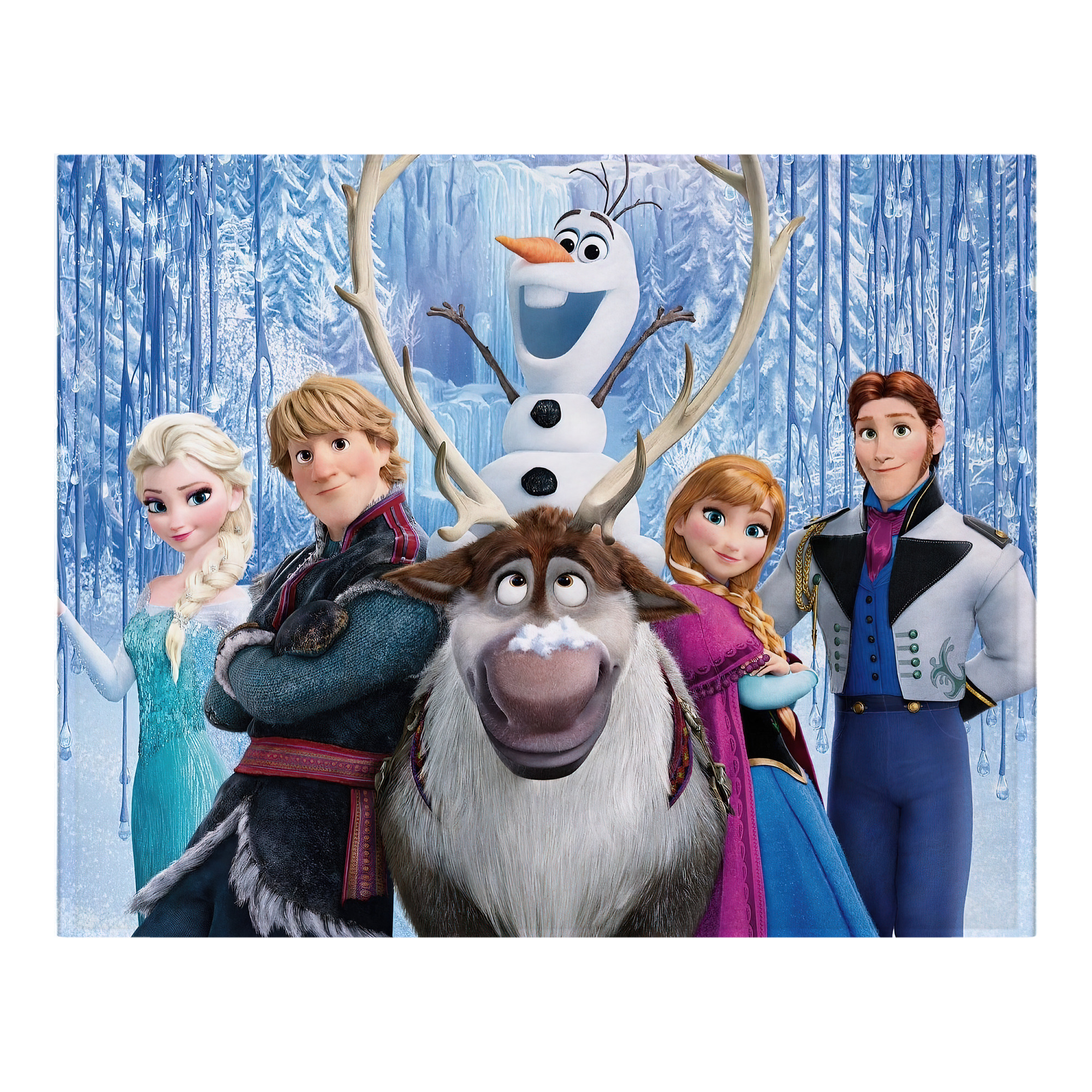 （画像用） アナと雪の女王 アンナ エルサ Frozen Anna Elsa フランネルブランケット・多サイズ対応（横型）