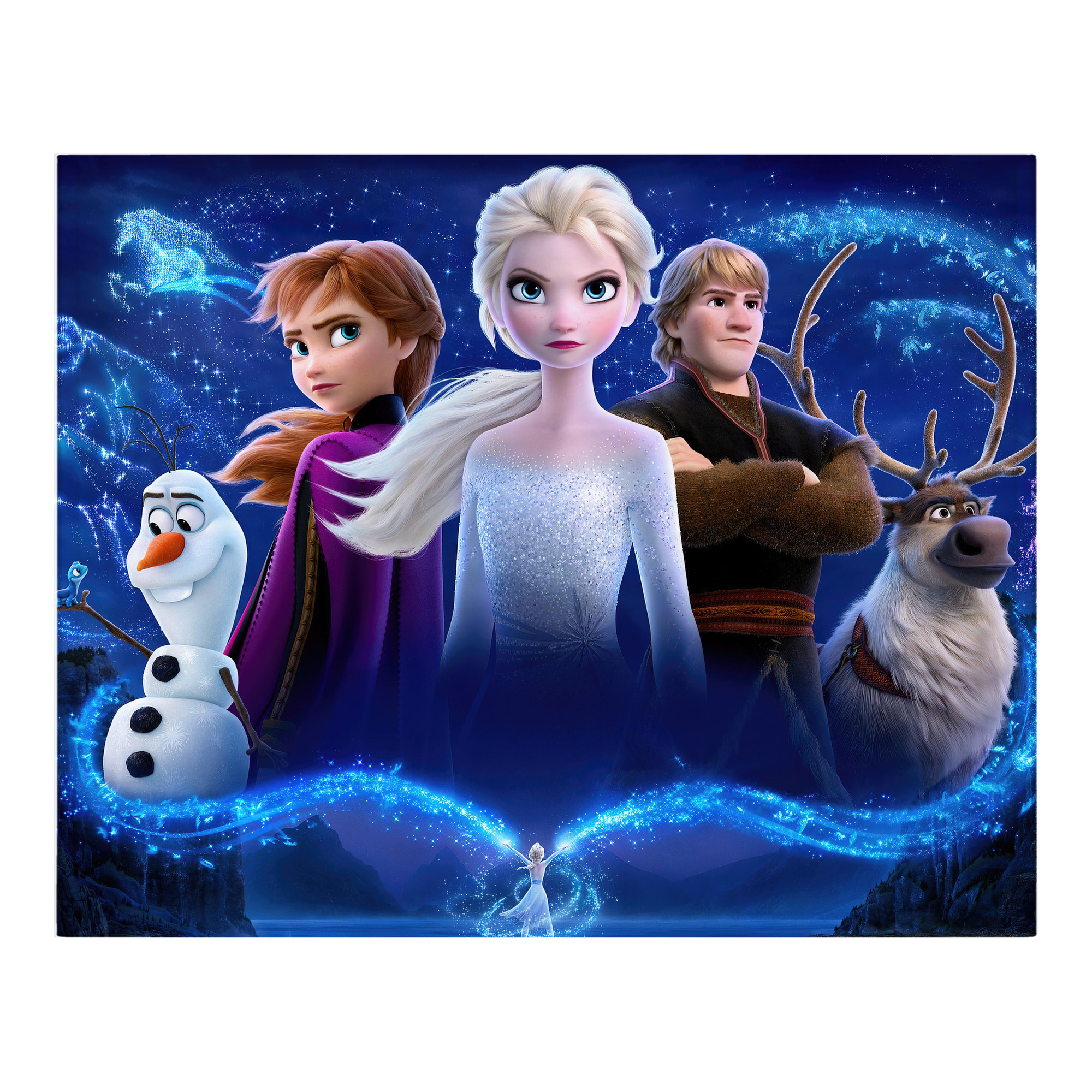 （画像用） アナと雪の女王 アンナ エルサ Frozen Anna Elsa フランネルブランケット・多サイズ対応（横型）