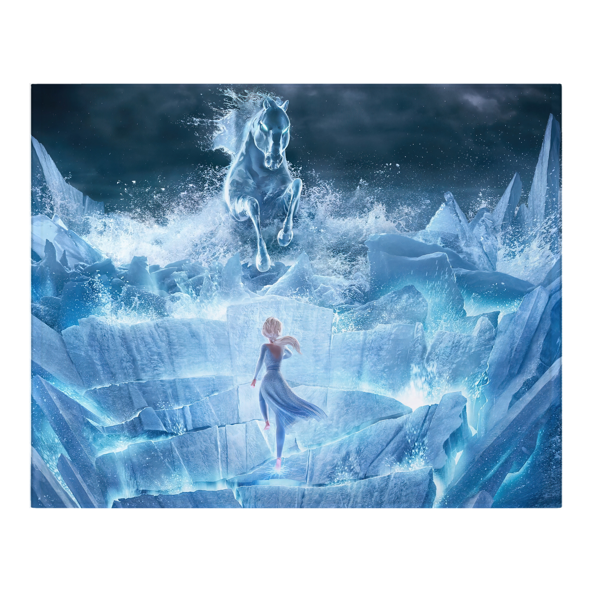 （画像用） アナと雪の女王 アンナ エルサ Frozen Anna Elsa フランネルブランケット・多サイズ対応（横型）