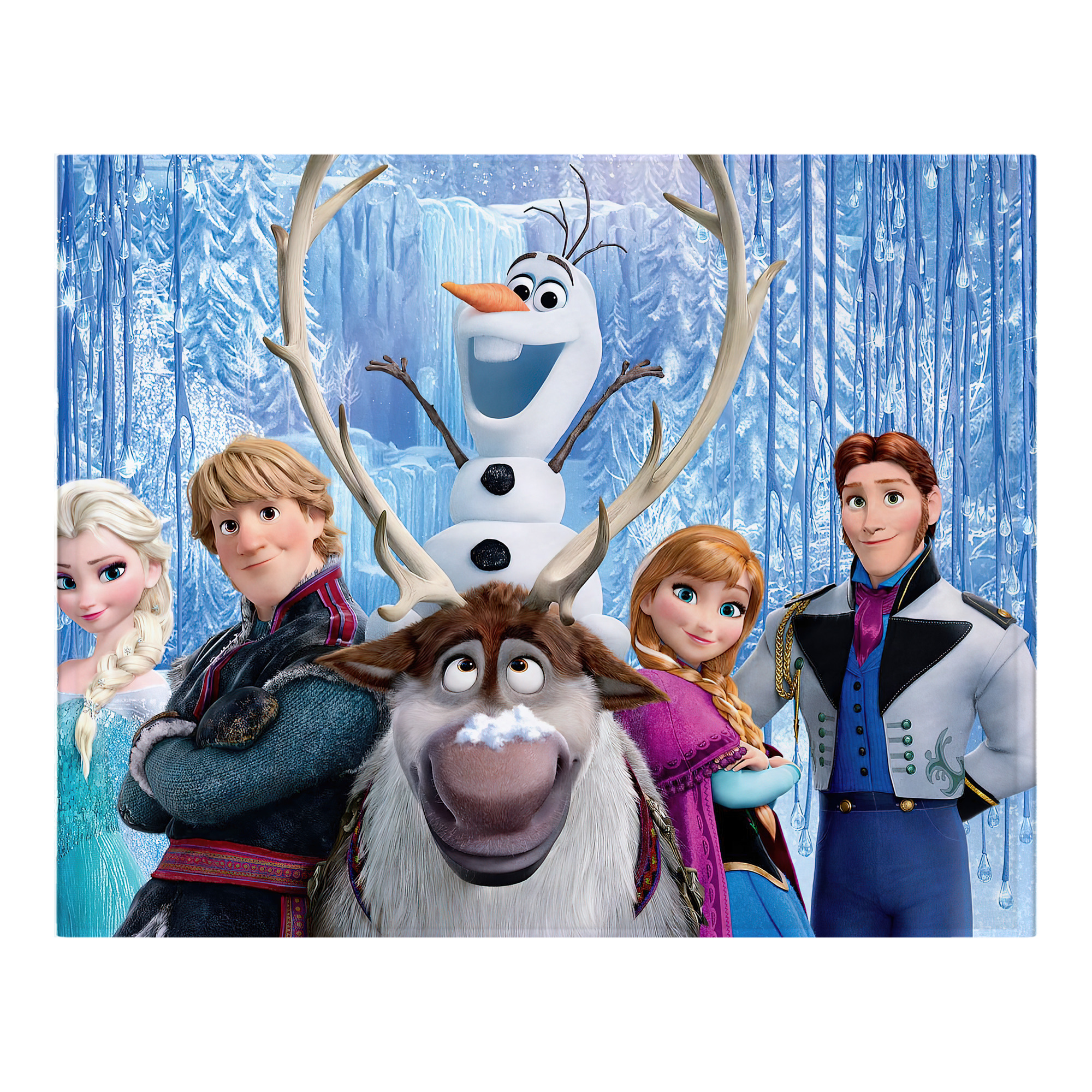 （画像用） アナと雪の女王 アンナ エルサ Frozen Anna Elsa フランネルブランケット・多サイズ対応（横型）