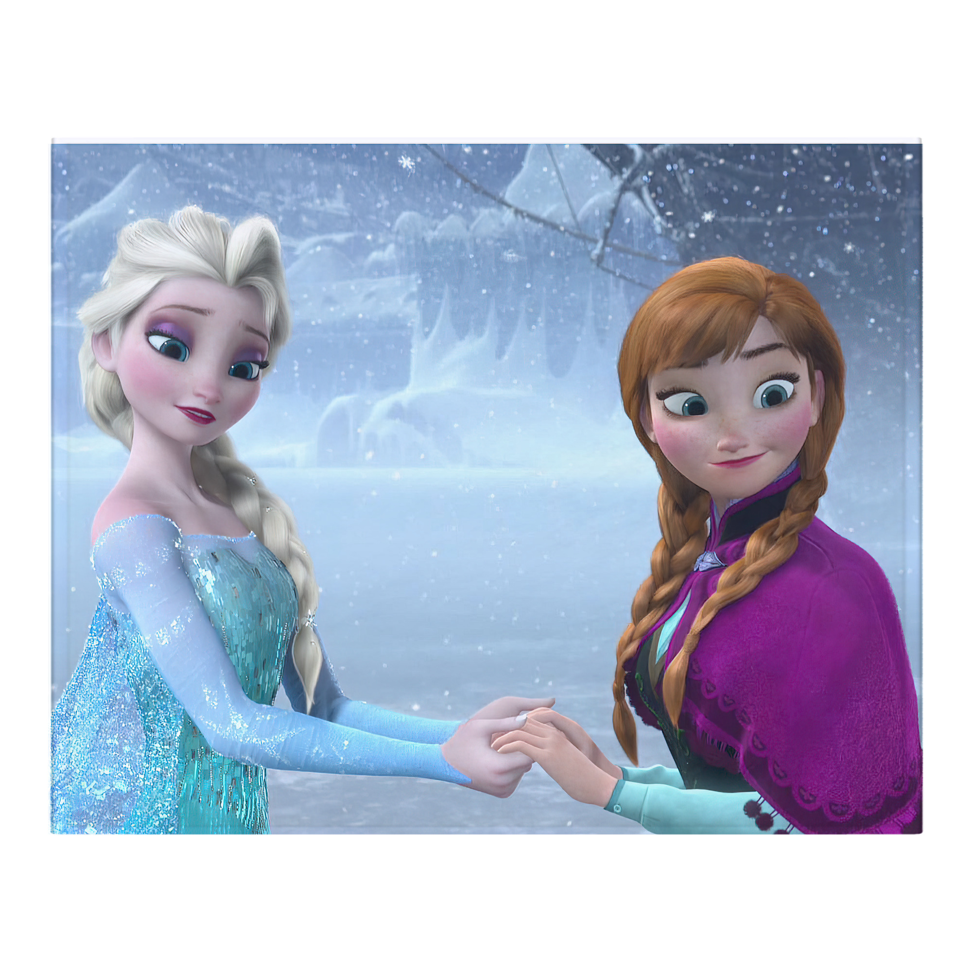 （画像用） アナと雪の女王 アンナ エルサ Frozen Anna Elsa フランネルブランケット・多サイズ対応（横型）