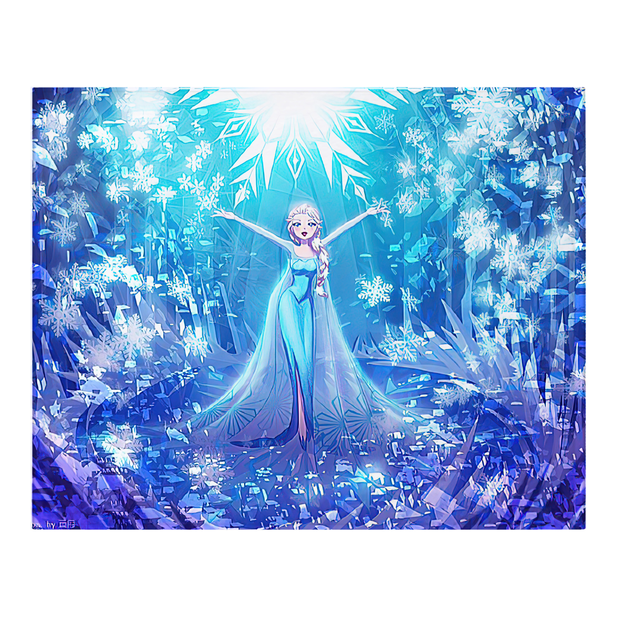 （画像用） アナと雪の女王 アンナ エルサ Frozen Anna Elsa フランネルブランケット・多サイズ対応（横型）
