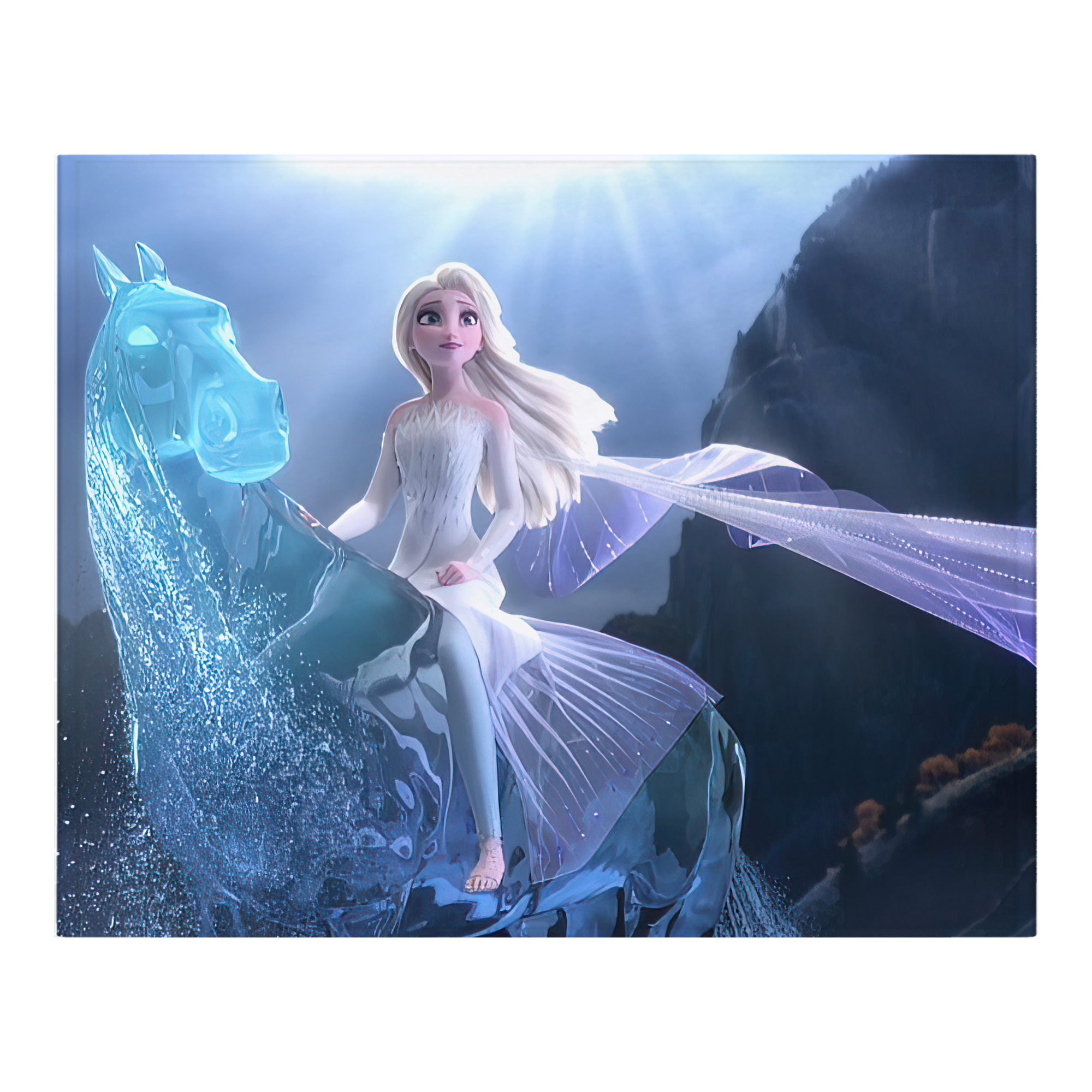 （画像用） アナと雪の女王 アンナ エルサ Frozen Anna Elsa フランネルブランケット・多サイズ対応（横型）