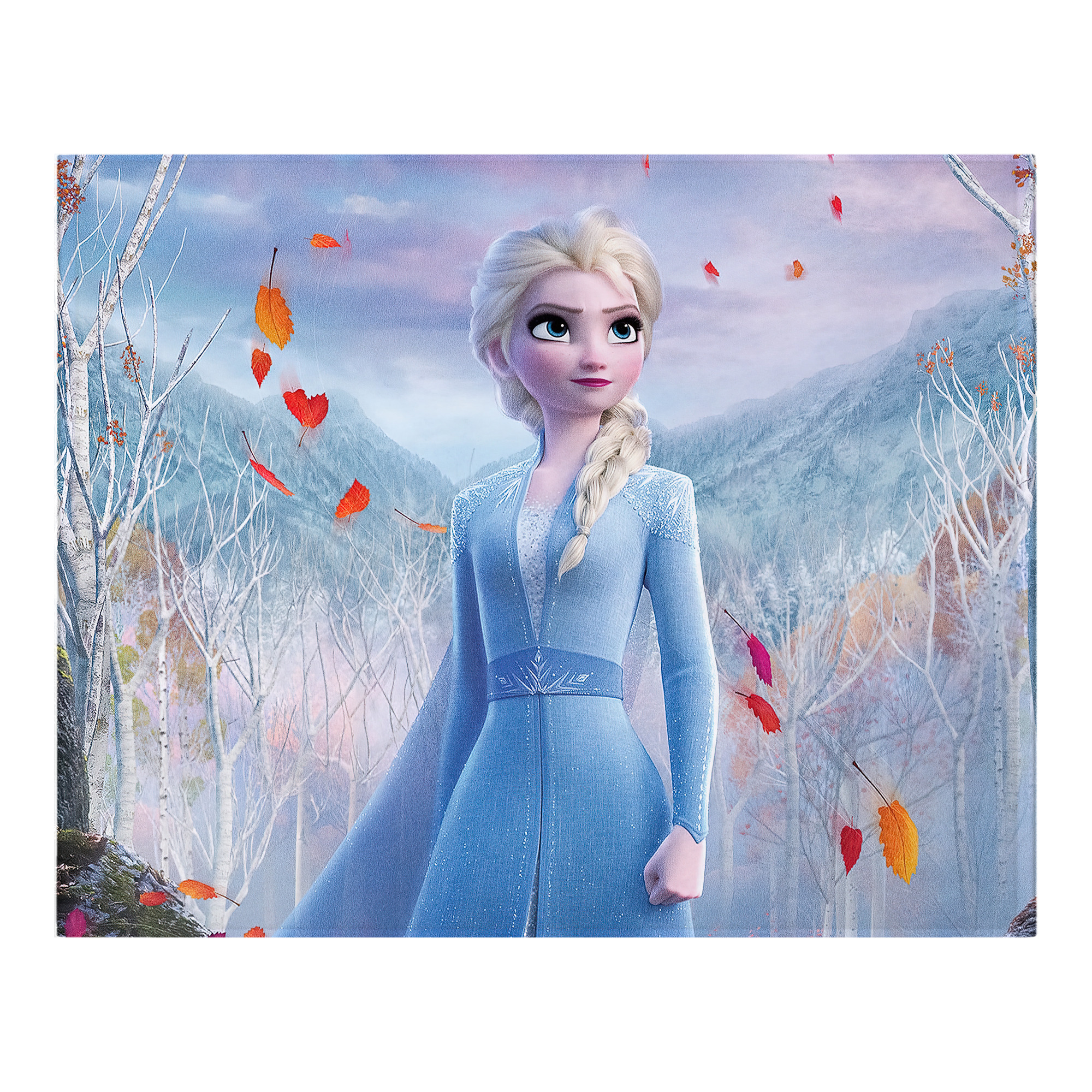 （画像用） アナと雪の女王 アンナ エルサ Frozen Anna Elsa フランネルブランケット・多サイズ対応（横型）