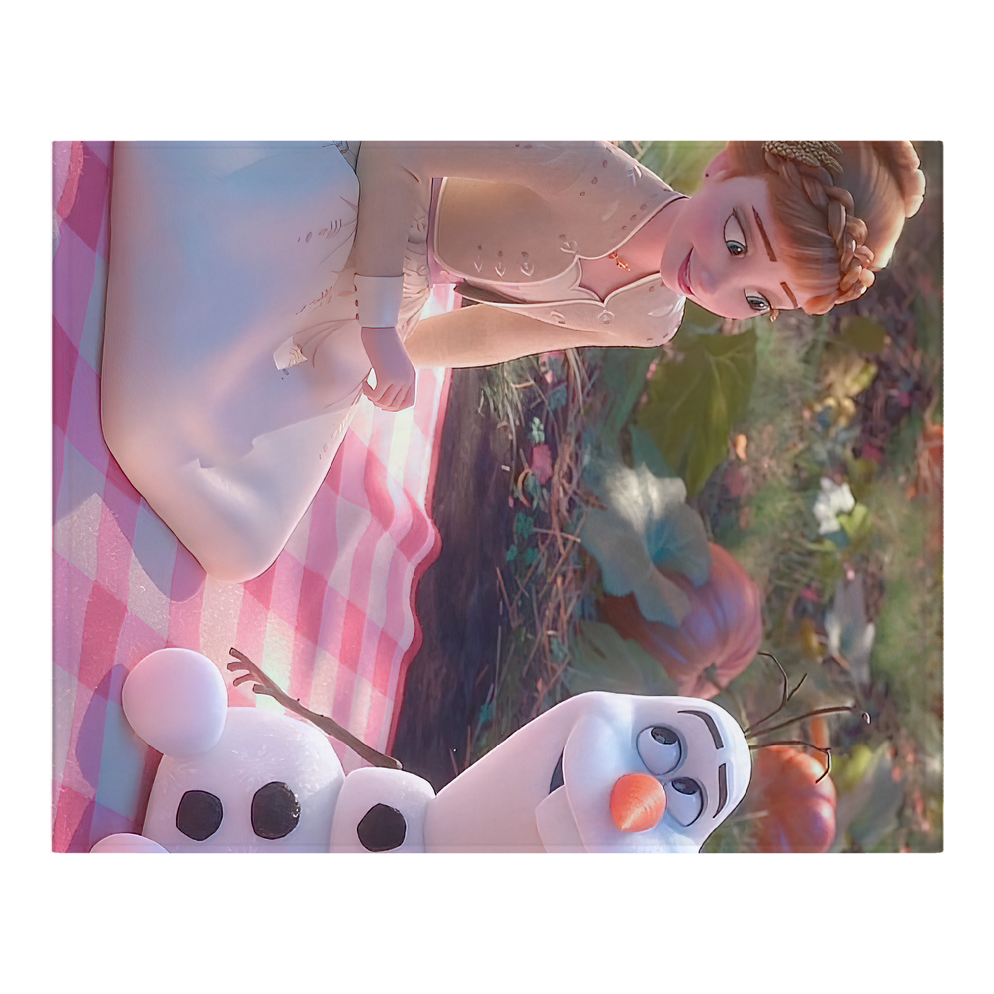 （画像用） アナと雪の女王 アンナ エルサ Frozen Anna Elsa フランネルブランケット・多サイズ対応（横型）