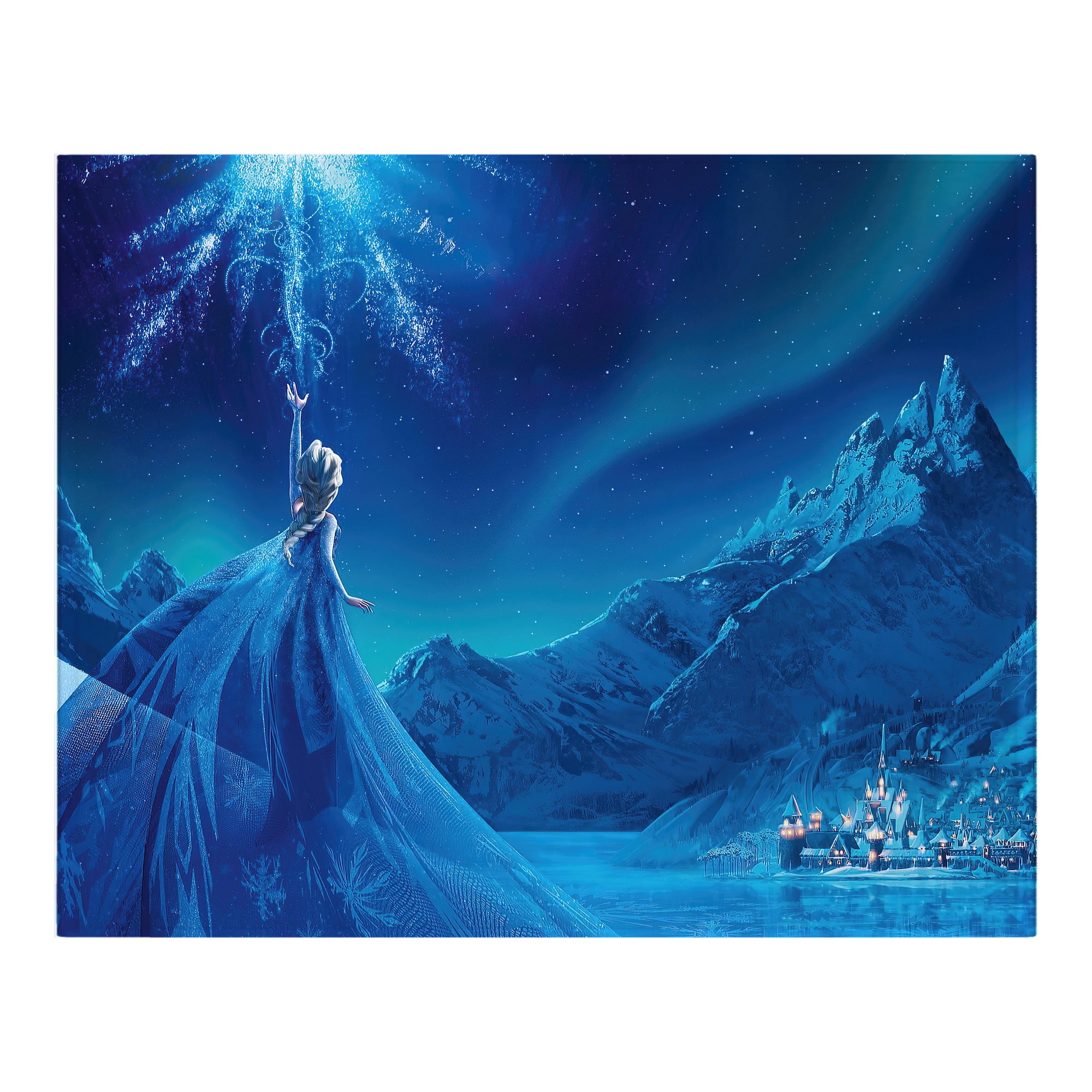 （画像用） アナと雪の女王 アンナ エルサ Frozen Anna Elsa フランネルブランケット・多サイズ対応（横型）