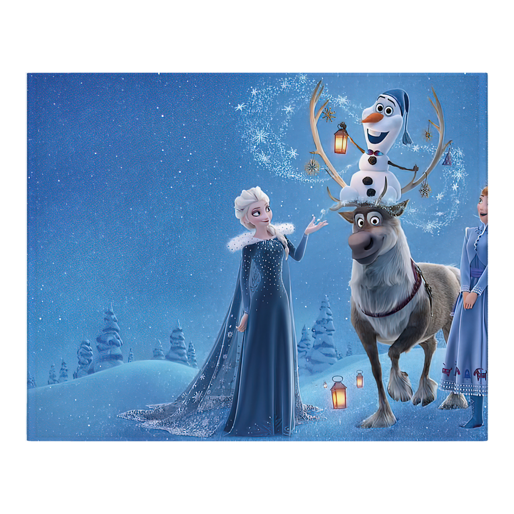 （画像用） アナと雪の女王 アンナ エルサ Frozen Anna Elsa フランネルブランケット・多サイズ対応（横型）