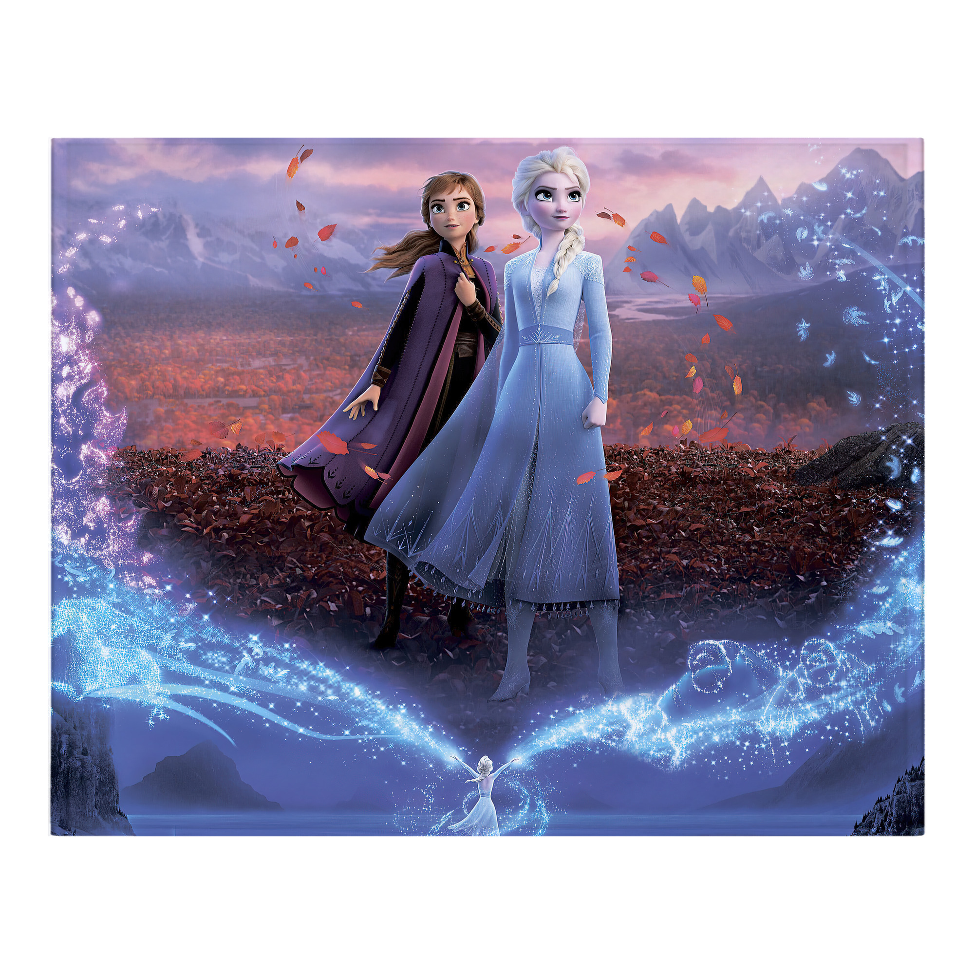 （画像用） アナと雪の女王 アンナ エルサ Frozen Anna Elsa フランネルブランケット・多サイズ対応（横型）