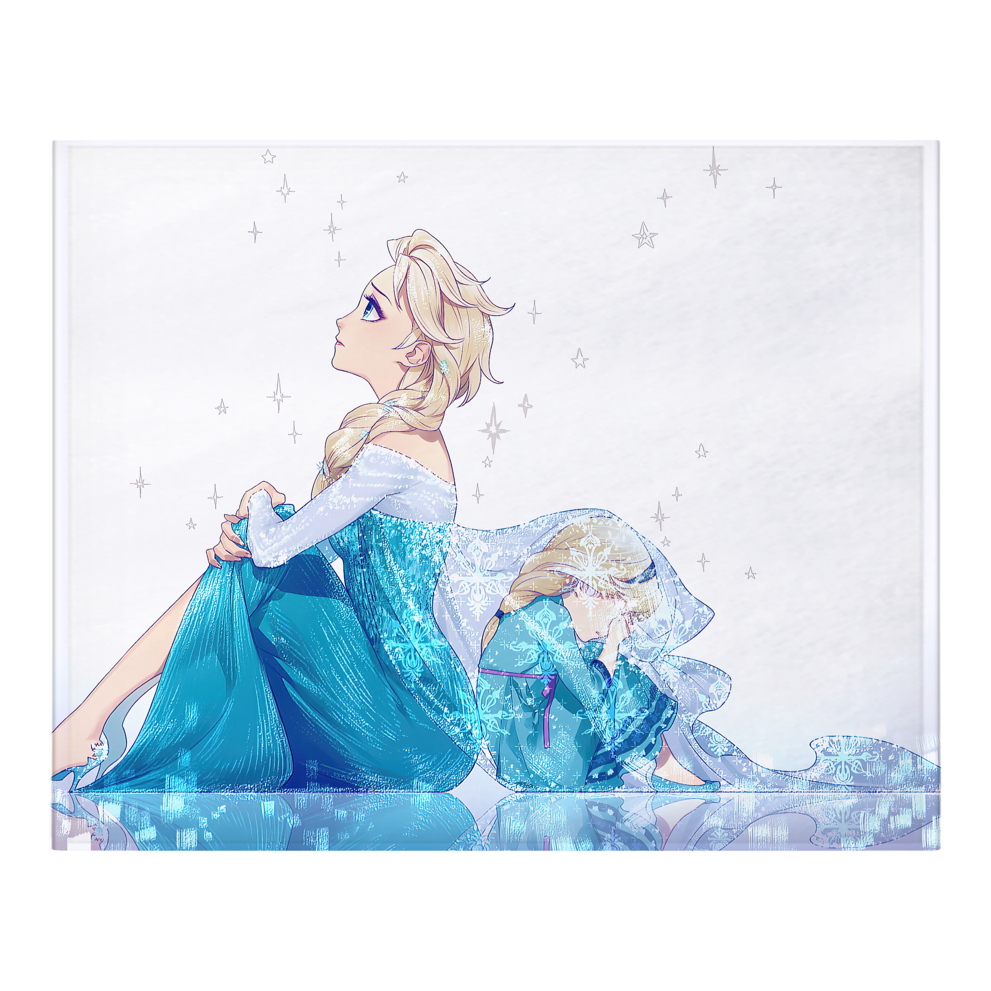 （画像用） アナと雪の女王 アンナ エルサ Frozen Anna Elsa フランネルブランケット・多サイズ対応（横型）
