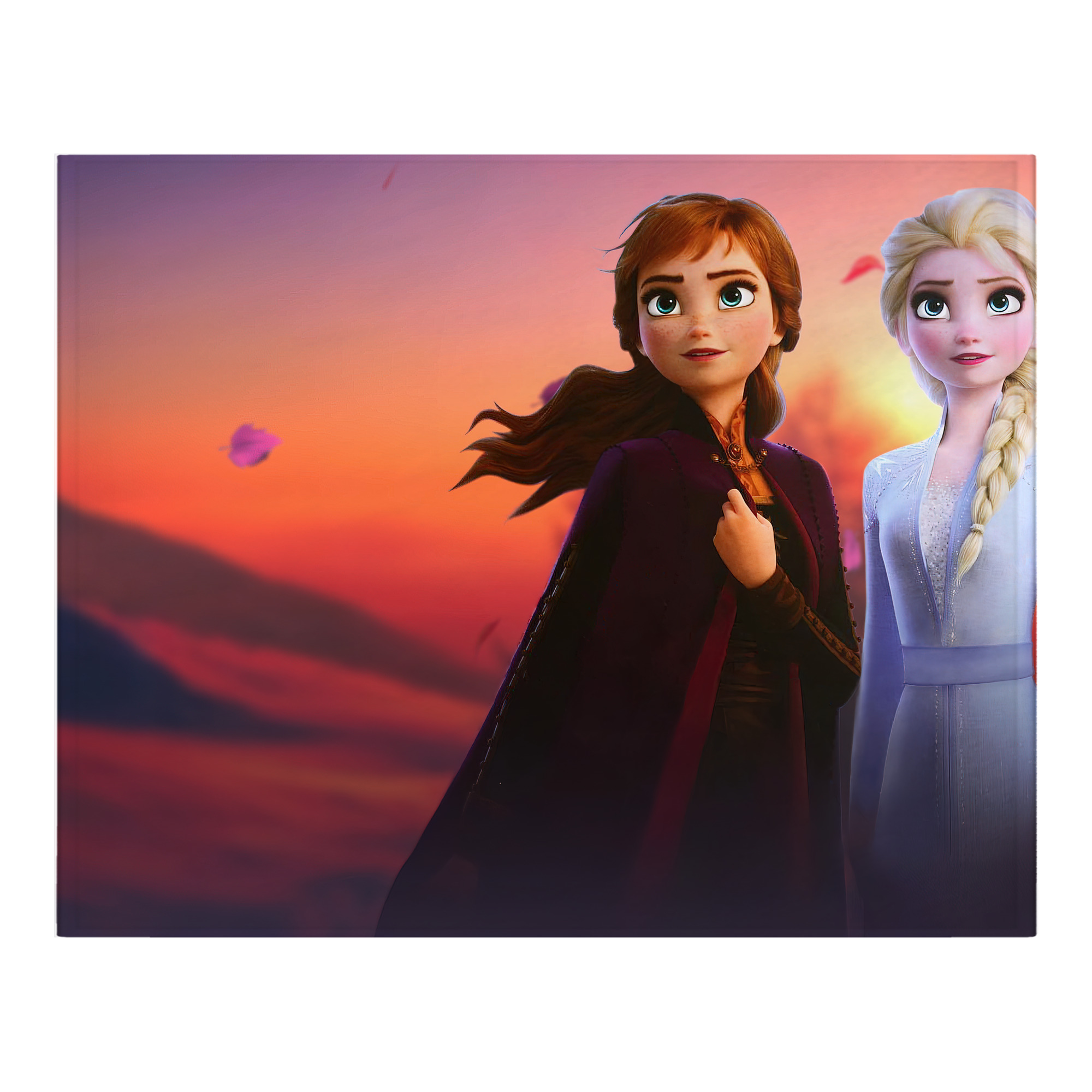 （画像用） アナと雪の女王 アンナ エルサ Frozen Anna Elsa フランネルブランケット・多サイズ対応（横型）