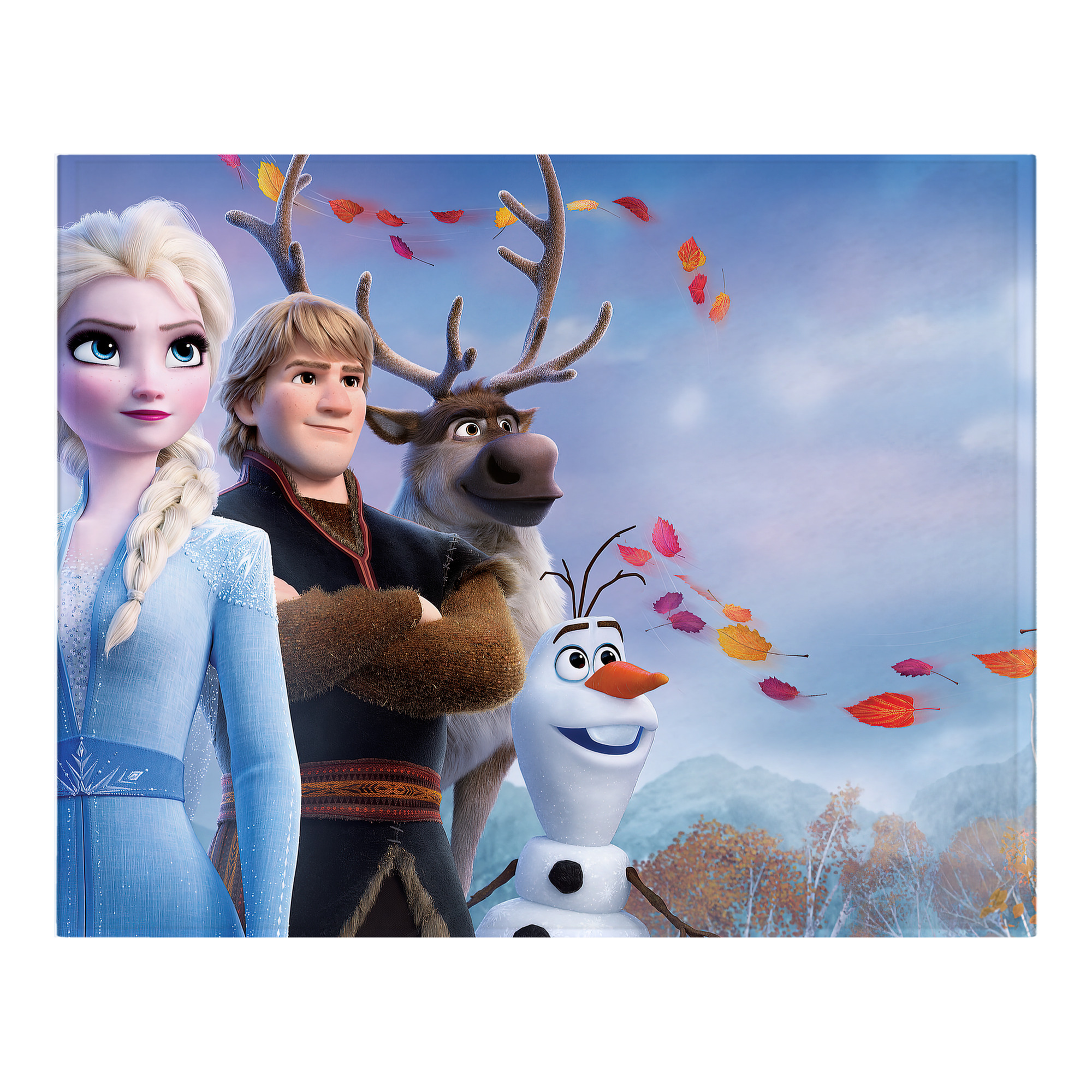 （画像用） アナと雪の女王 アンナ エルサ Frozen Anna Elsa フランネルブランケット・多サイズ対応（横型）