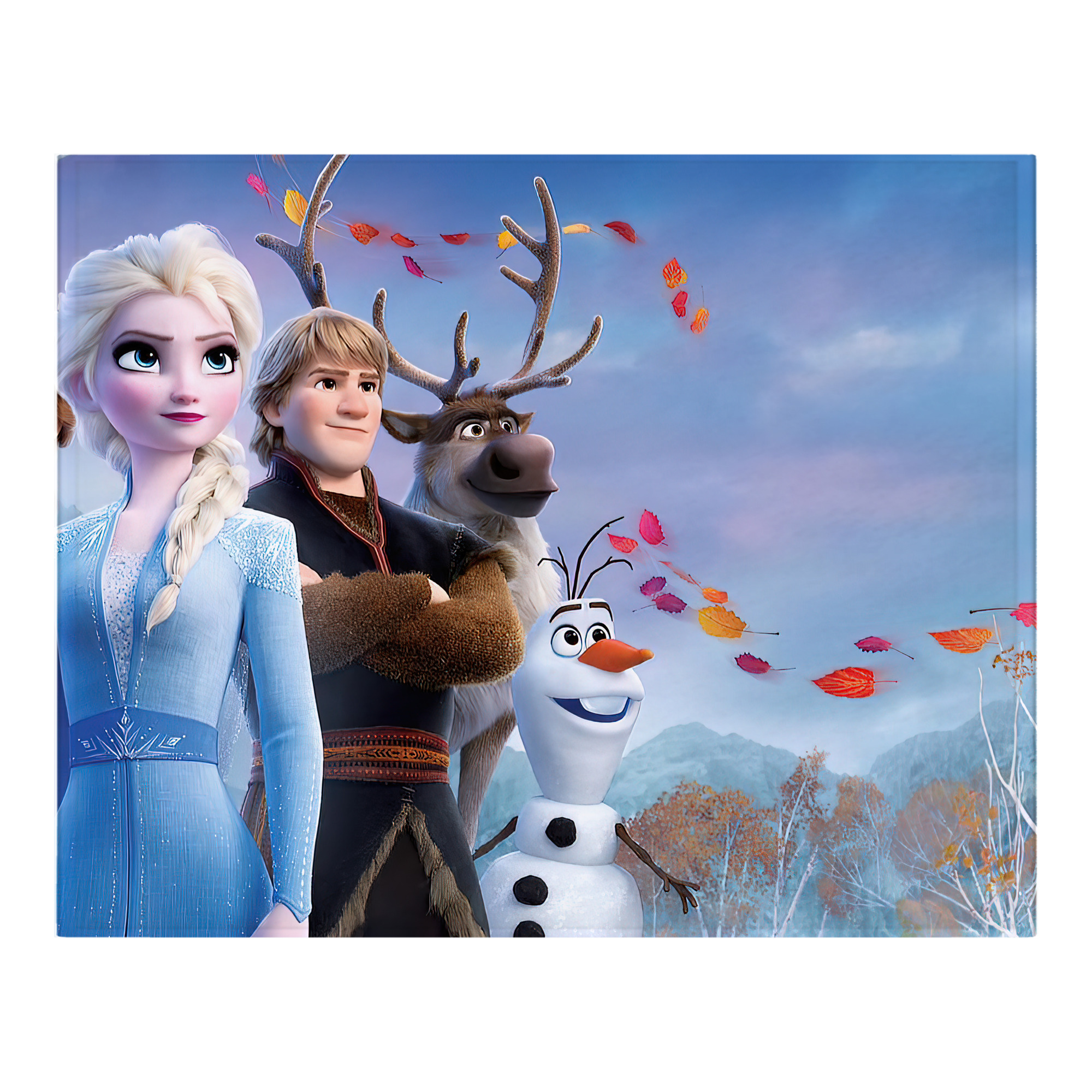 （画像用） アナと雪の女王 アンナ エルサ Frozen Anna Elsa フランネルブランケット・多サイズ対応（横型）