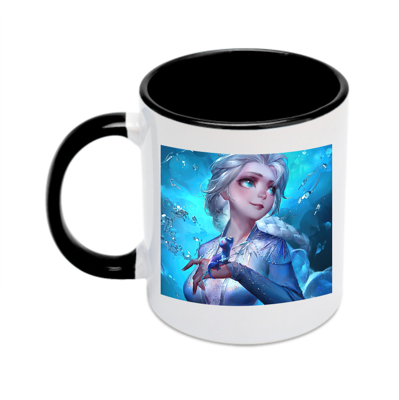 （画像用） アナと雪の女王 アンナ エルサ Frozen Anna Elsa カラーマグカップ
