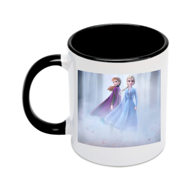 （画像用） アナと雪の女王 アンナ エルサ Frozen Anna Elsa カラーマグカップ