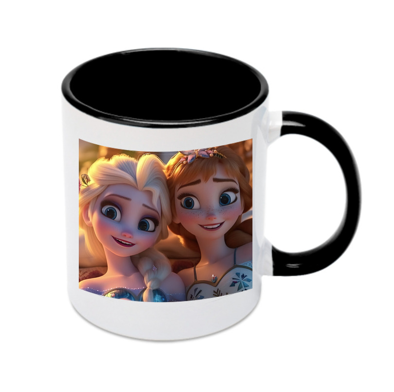 （画像用） アナと雪の女王 アンナ エルサ Frozen Anna Elsa カラーマグカップ
