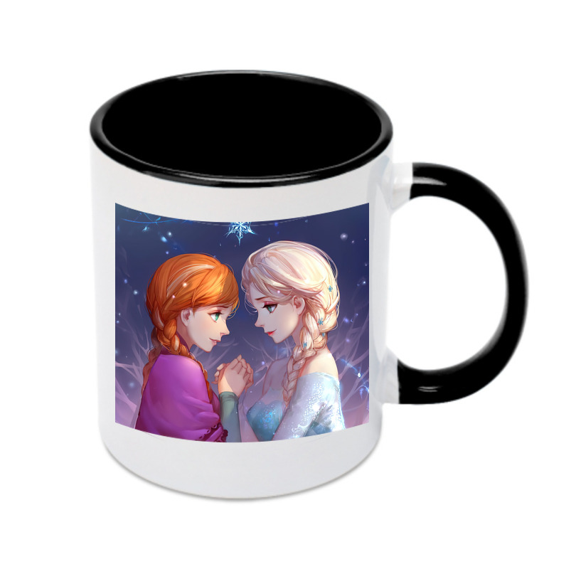 （画像用） アナと雪の女王 アンナ エルサ Frozen Anna Elsa カラーマグカップ