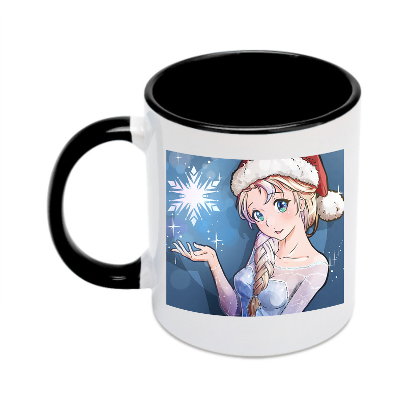 （画像用） アナと雪の女王 アンナ エルサ Frozen Anna Elsa カラーマグカップ