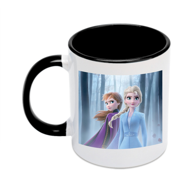 （画像用） アナと雪の女王 アンナ エルサ Frozen Anna Elsa カラーマグカップ